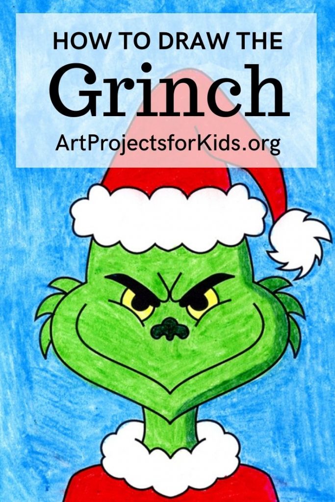 Easy How To Draw The Grinch Tutorial Video Grinch Coloring Page