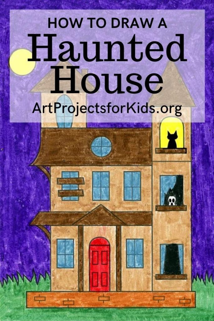 Learn how to draw a Haunted House step by step, with the help of a fun and easy tutorial.