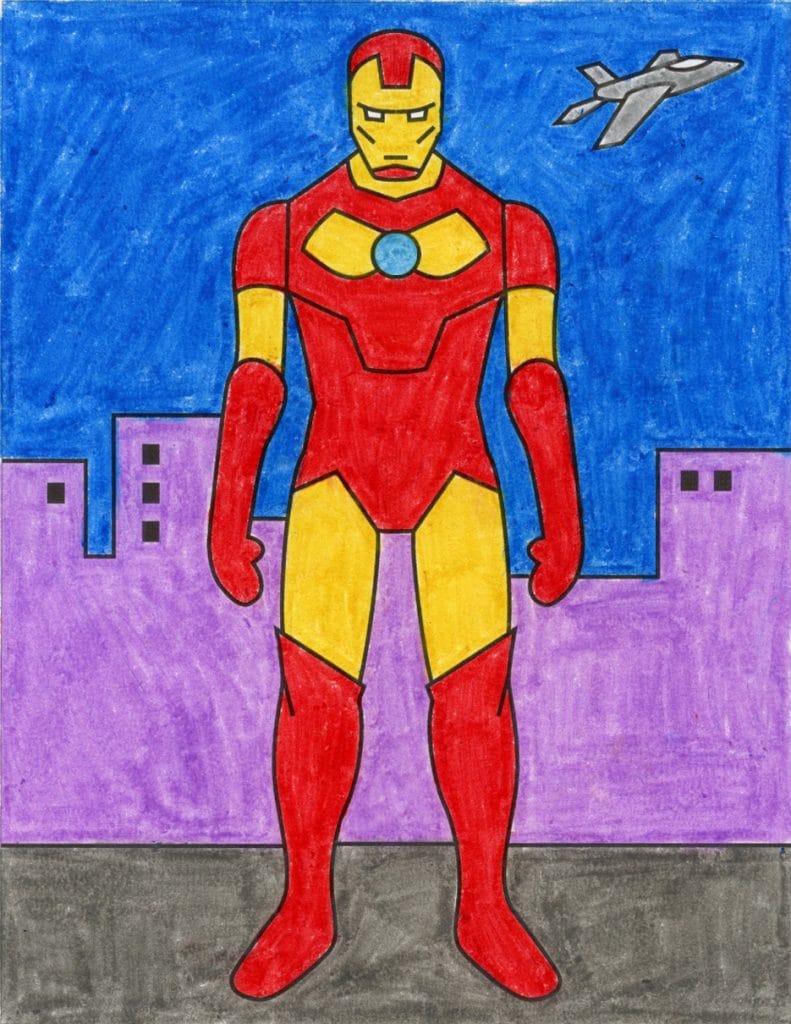 How to Draw Iron Man | Iron Man Coloring Page