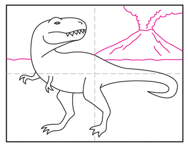 Featured image of post Cute Easy T Rex Drawing