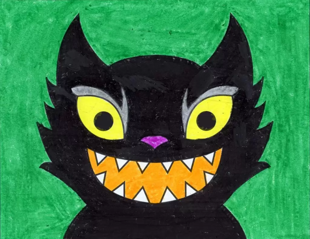 Scary Cat Face — Activity Craft Holidays, Kids, Tips