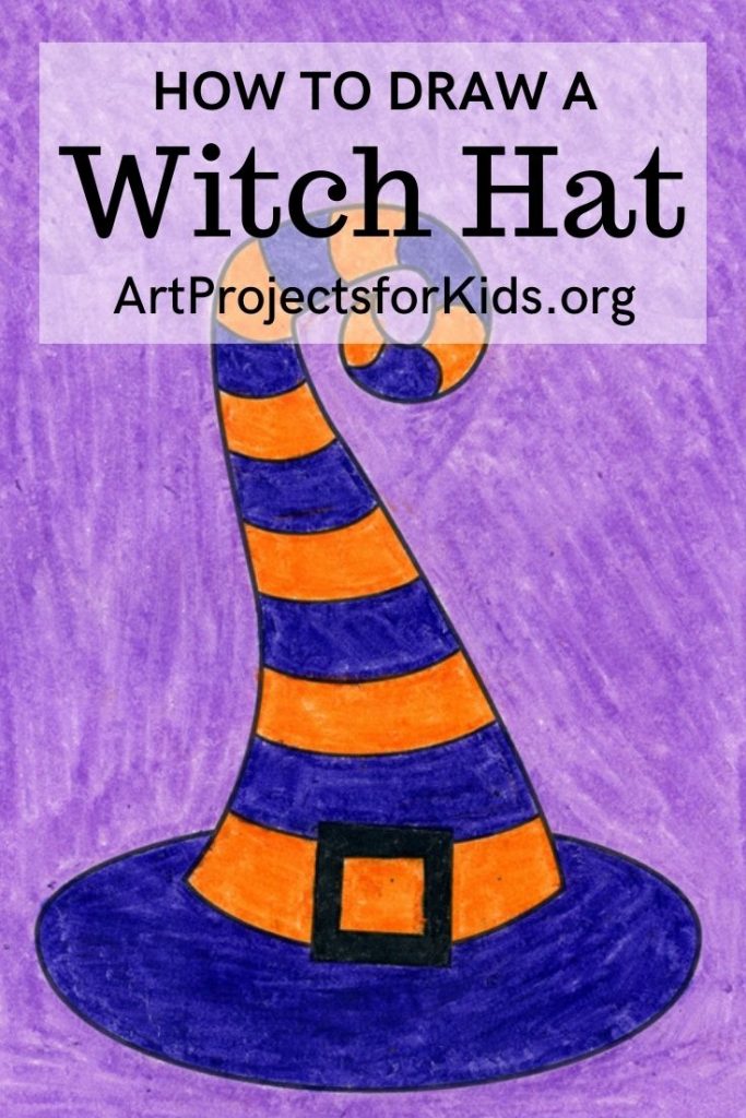 how to draw a Witch Hat