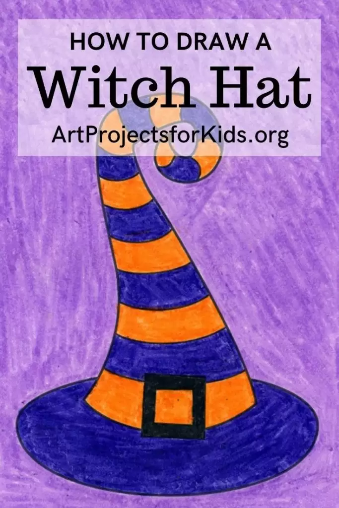 how to draw a Witch Hat