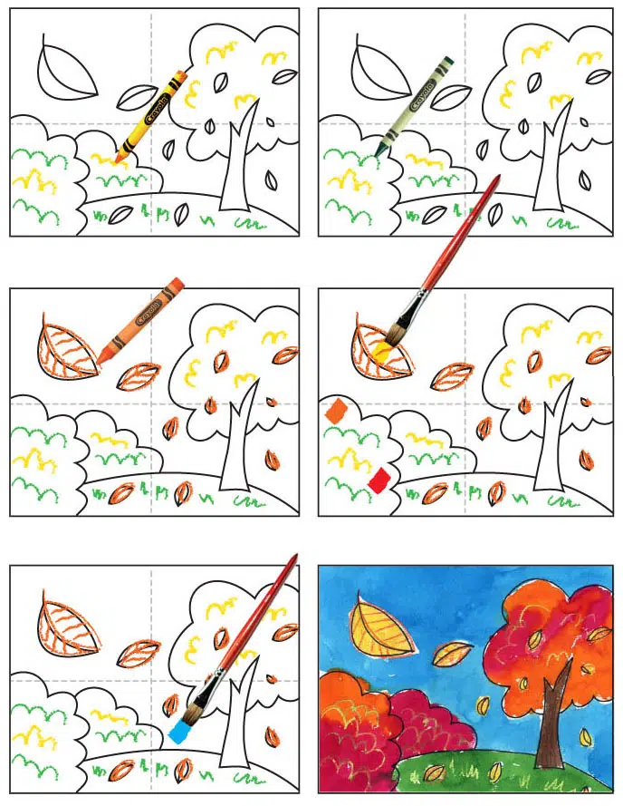 Fall Tree steps for paint.jpg — Activity Craft Holidays, Kids, Tips