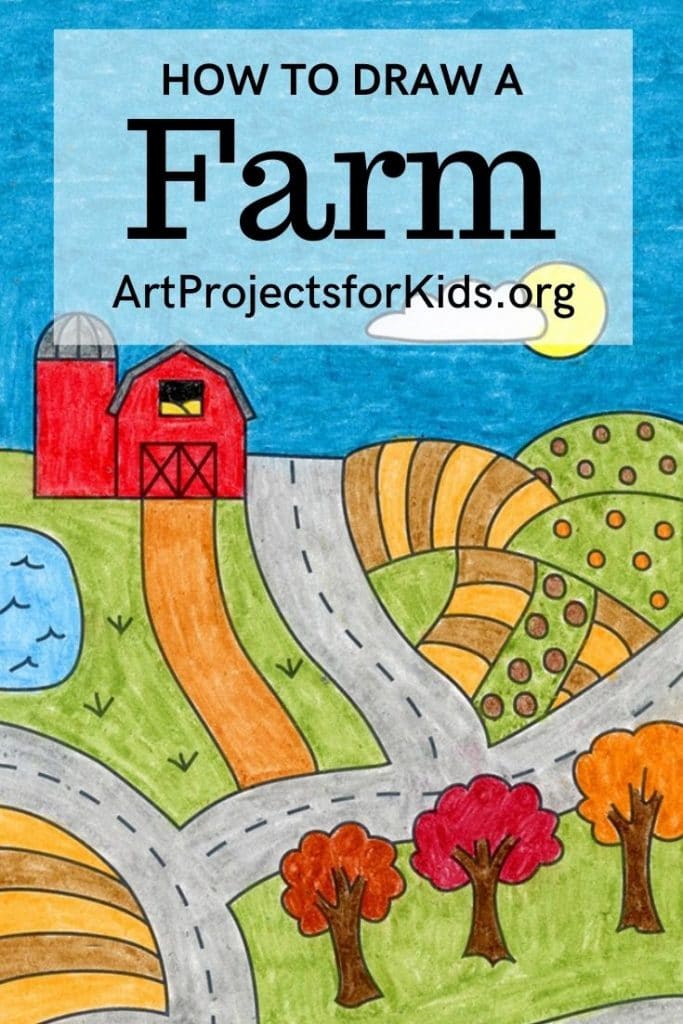 How to Draw a Farm Art Projects for Kids