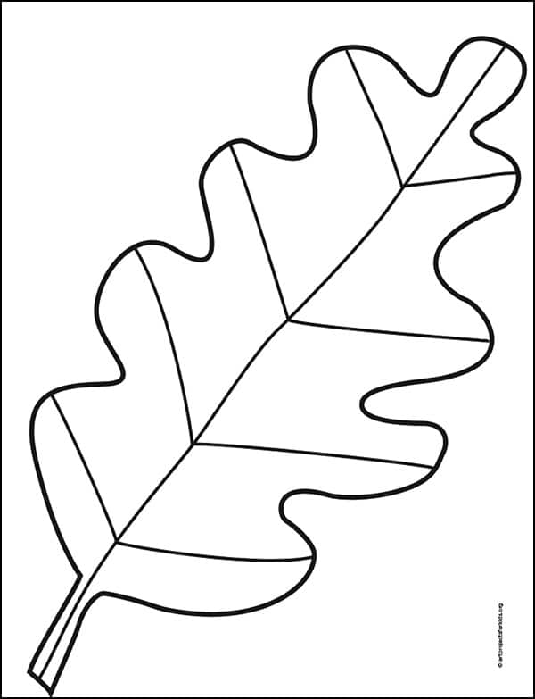 Leaf Coloring page, available as a free download.