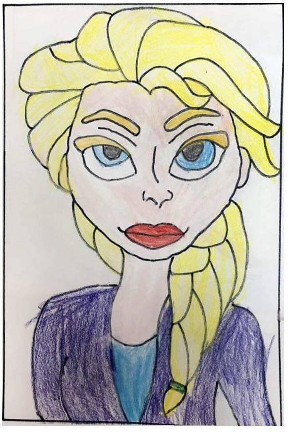 How to Draw Elsa · Art Projects for Kids