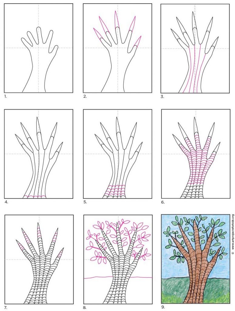 Tree Drawing Ideas Easy