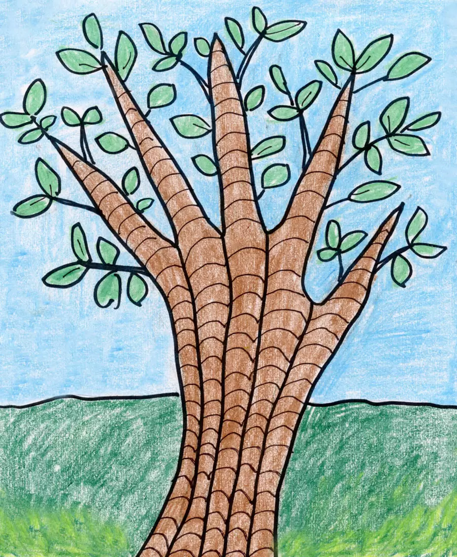 How to Draw an Easy Tree