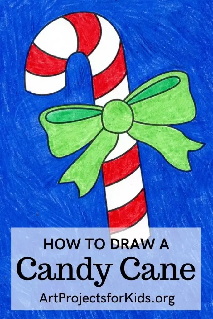 How to Draw a Candy Cane Step by Step with Pictures - Art by Ro