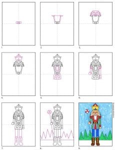 How to Draw a Nutcracker · Art Projects for Kids