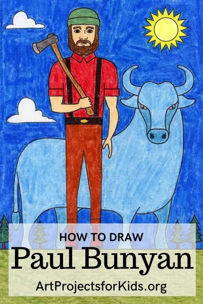 Как рисовать Пола Баньяна · Художественные проекты для детей