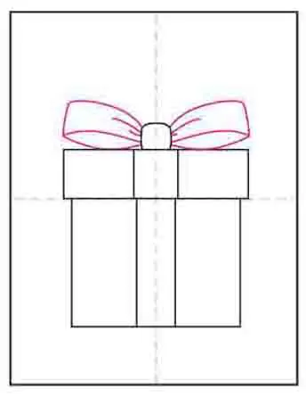 Easy How to Draw a Present Tutorial Video & Present Coloring Page