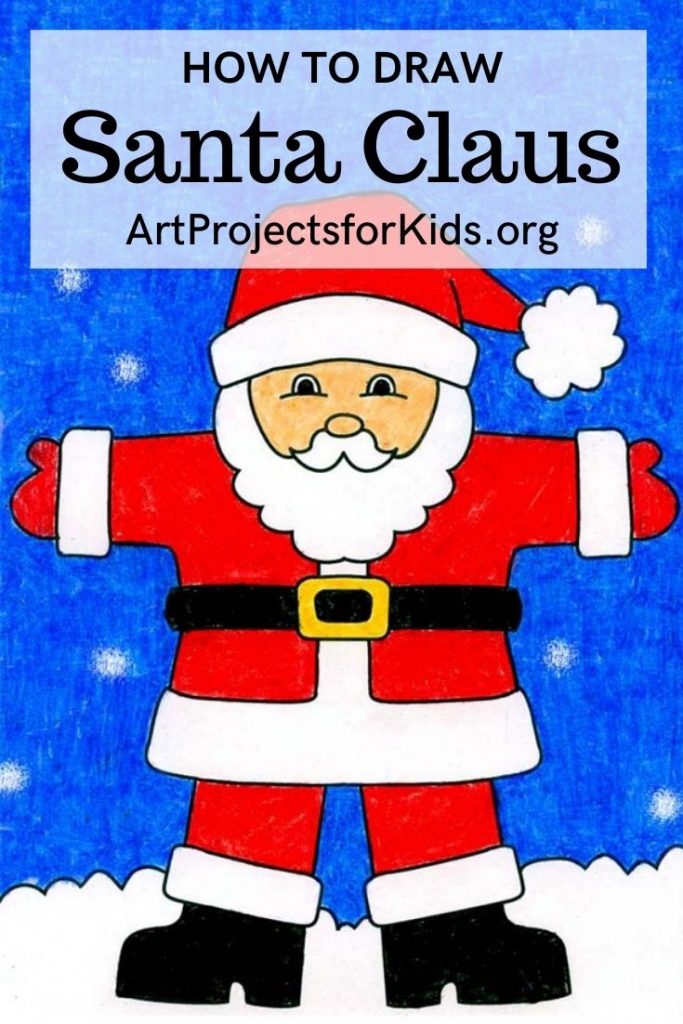 Santa Art for Pinterest — Activity Craft Holidays, Kids, Tips