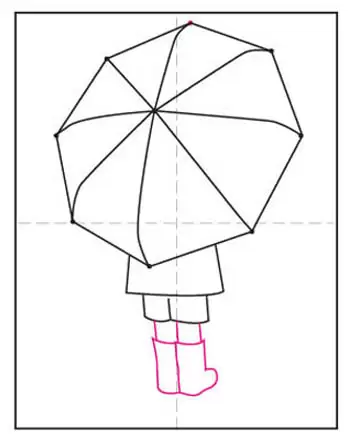 Set of umbrella drawings Royalty Free Vector Image