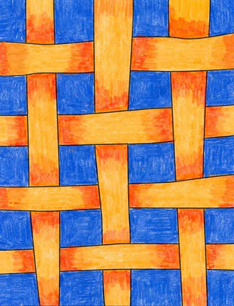 How to Draw a Weave Pattern · Art Projects for Kids