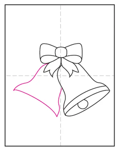 How to draw a christmas bell Step by Step