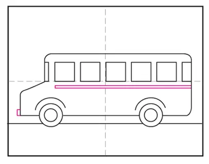 Copy The Picture Using Grid Lines. Easy Educational Game For Kids. Simple  Kid Drawing Game With Bus Royalty Free SVG, Cliparts, Vectors, and Stock  Illustration. Image 60660666.