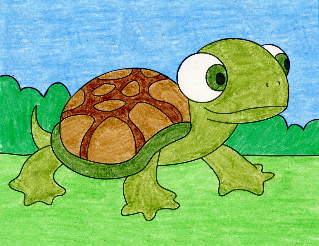 Cute Turtle Drawing Easy Step By Step imgwilly