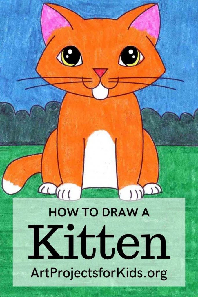 how to draw a kitten