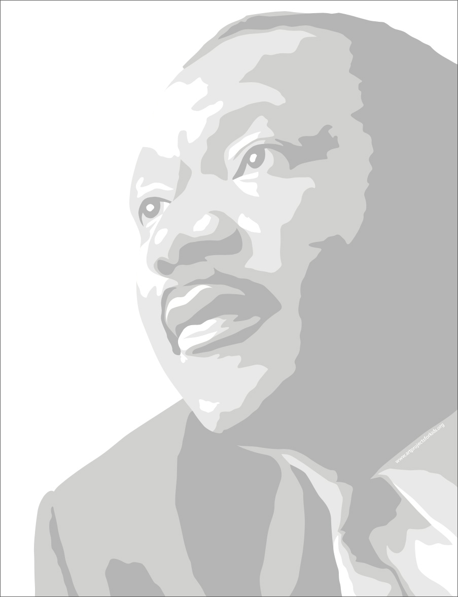 Draw Martin Luther King, Jr. · Art Projects for Kids