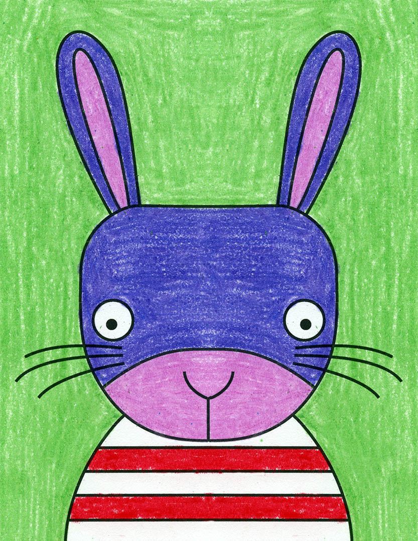 bunny drawing for kids