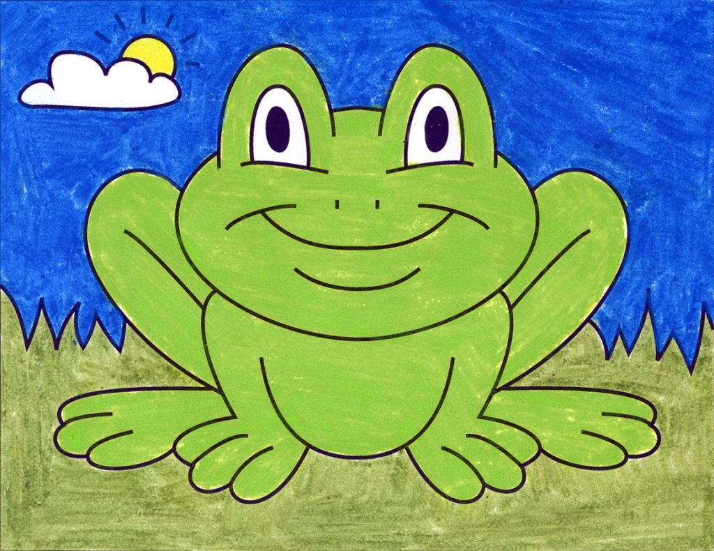 How to Draw a Cartoon Frog · Art Projects for Kids