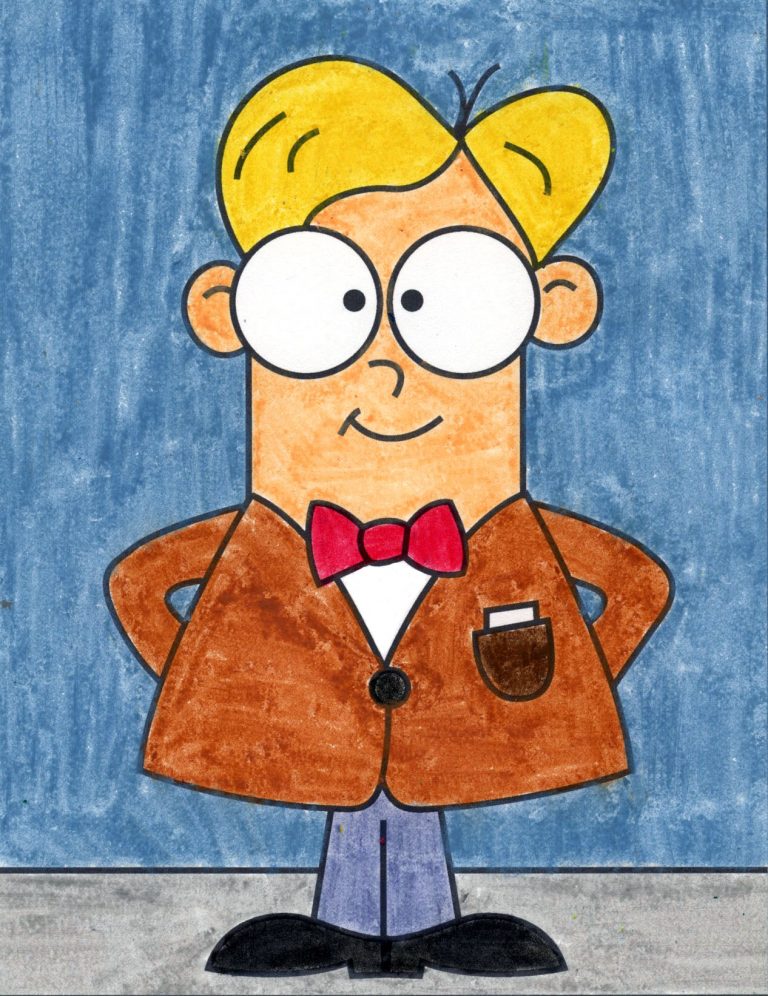 How to Draw a Cartoon Professor