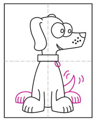 How To Draw A Cartoon Dog Art Projects For Kids