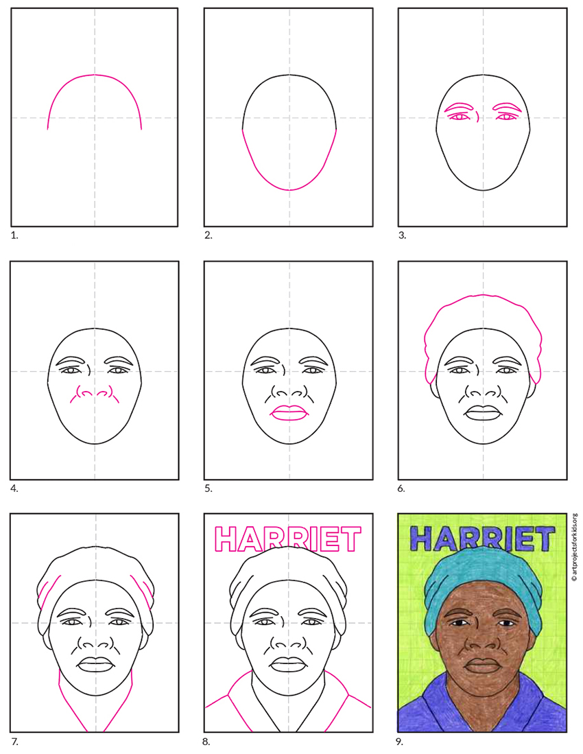 Easy methods to Draw Harriet Tubman Tutorial and Harriet Tubman