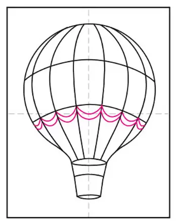 How to Draw a Hot Air Balloon - Really Easy Drawing Tutorial