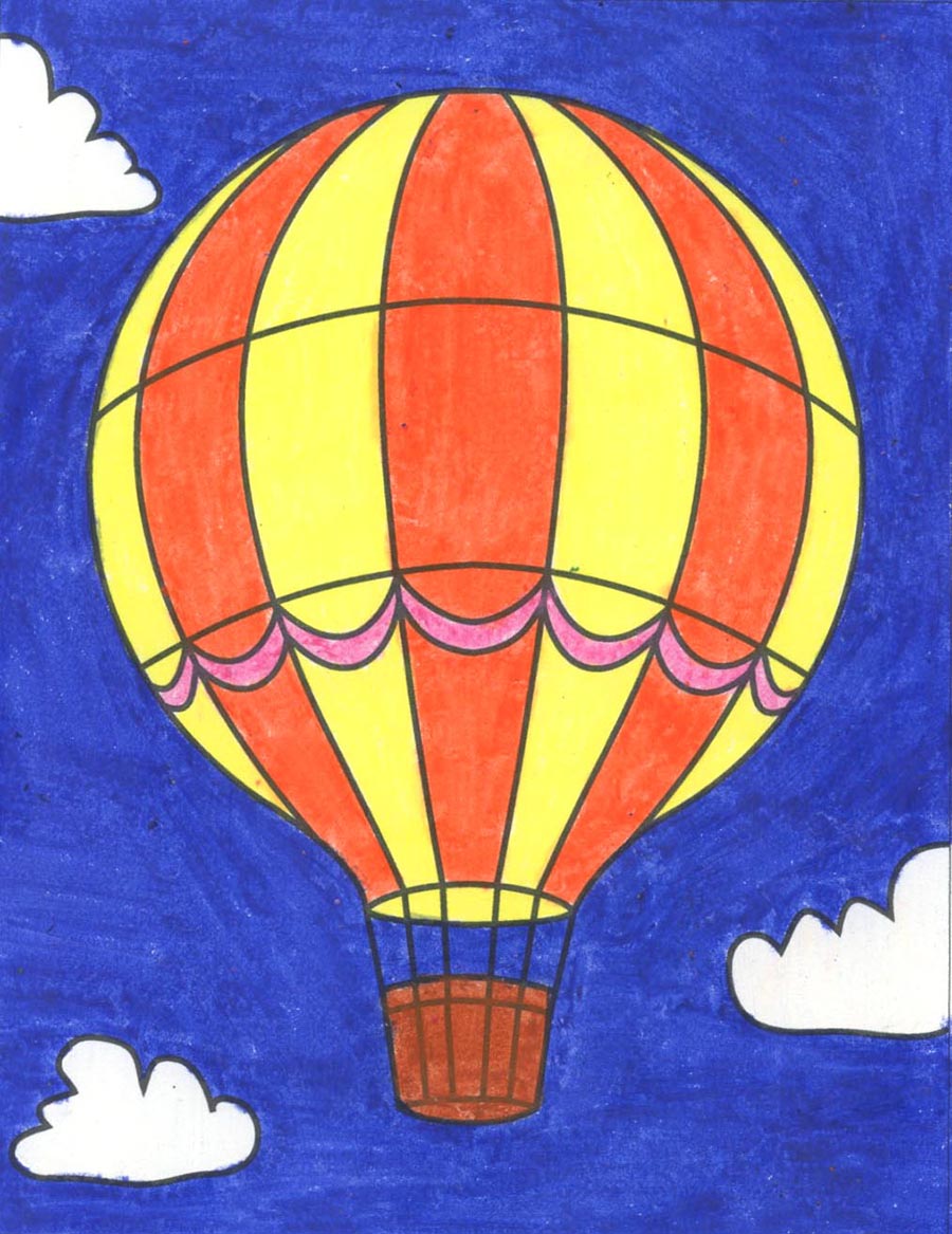 Balloon Drawing Easy How To Draw A Balloon Step 4 Balloons How To