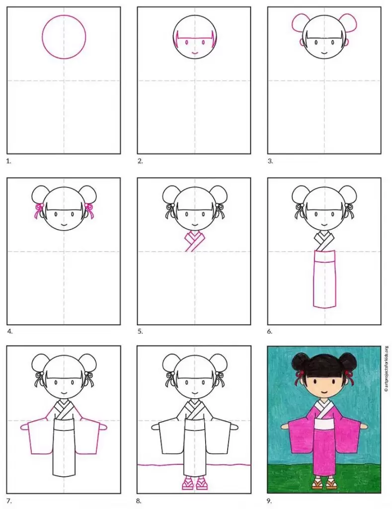 How to Draw a Kimono