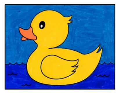 How to Draw Duck Step by Step || Duck Scenery Drawing || Easy Duck Drawing  Colour.. - YouTube