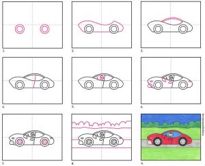 How to Draw a Sports Car · Art Projects for Kids