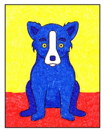 how many blue dog paintings are there