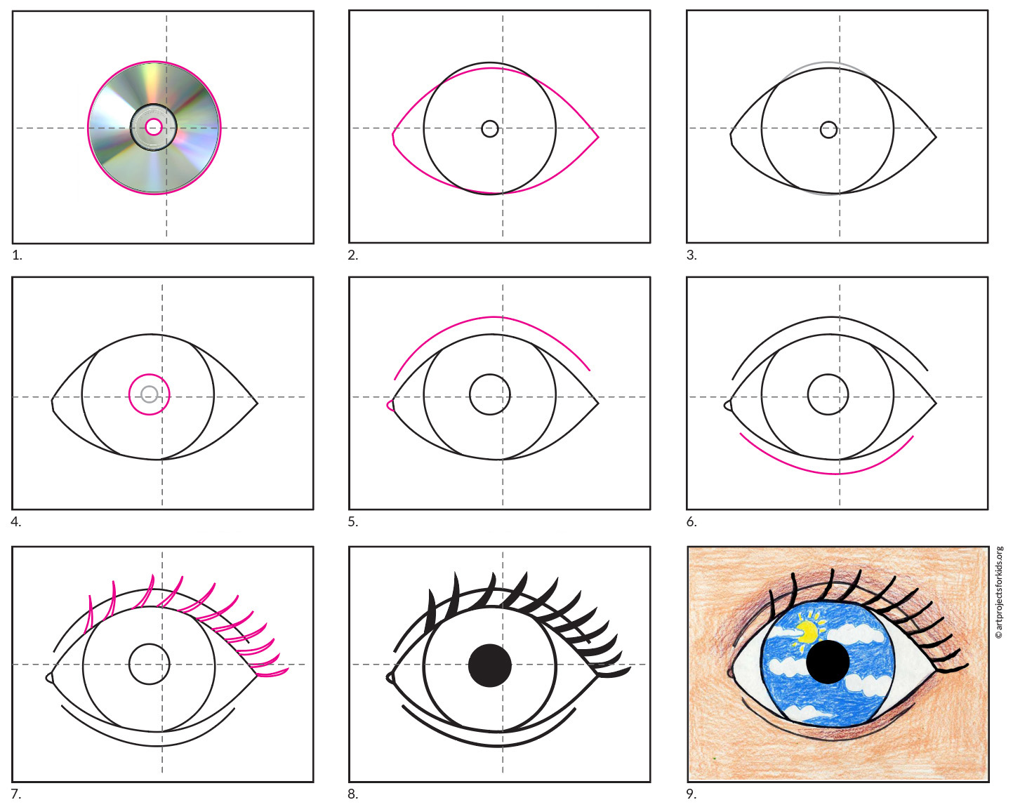 eyes sketch tutorial