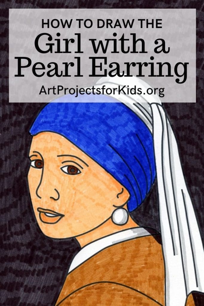 Easy How to Draw the Girl with a Pearl Earring Like Vermeer Tutorial