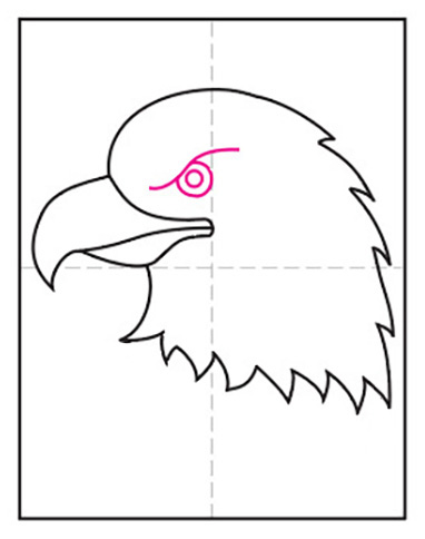 How to Draw a Bald Eagle Head · Art Projects for Kids