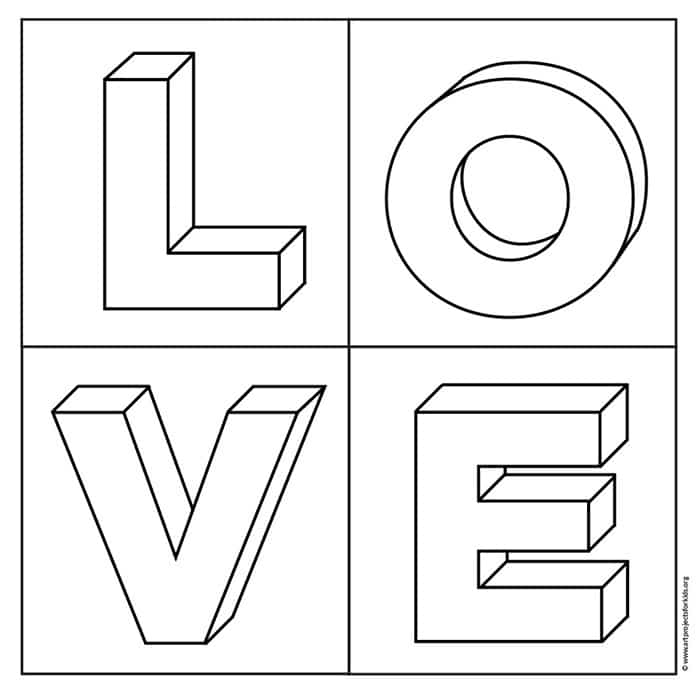 alphabet block letter coloring pages