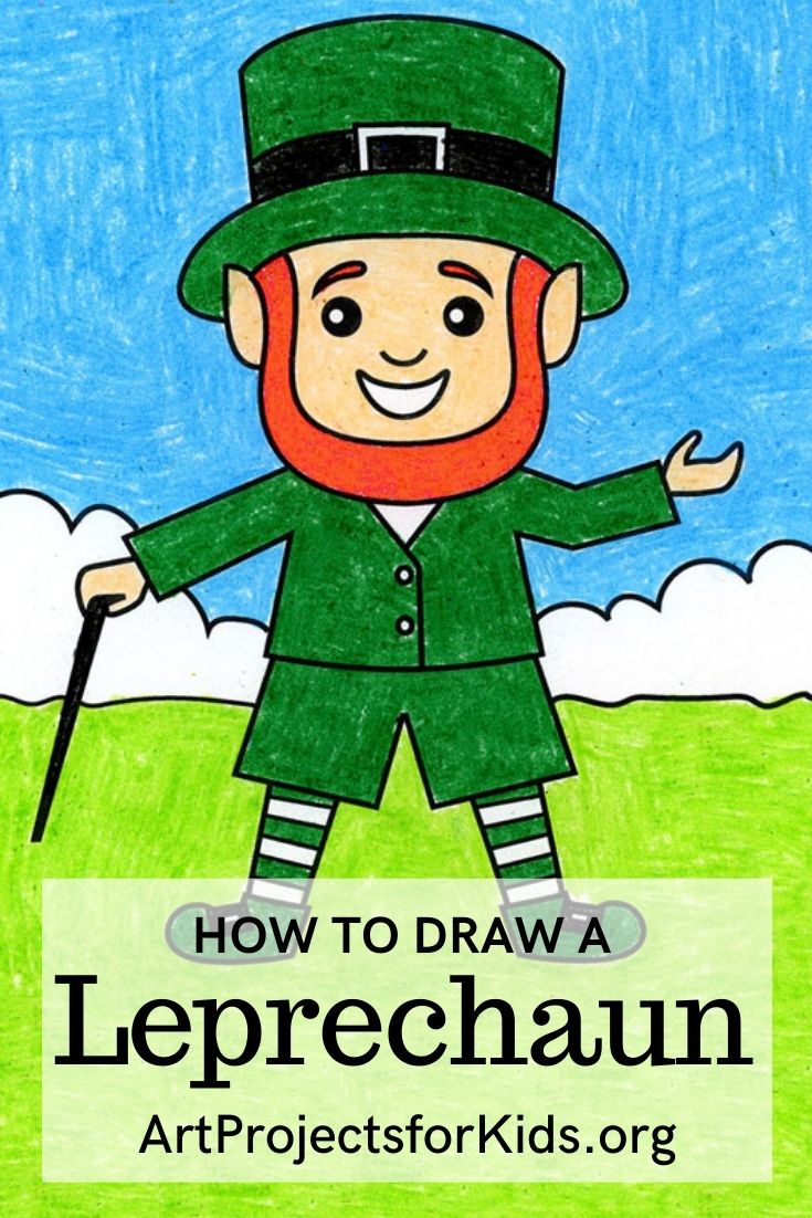 How to Draw a Leprechaun · Art Projects for Kids