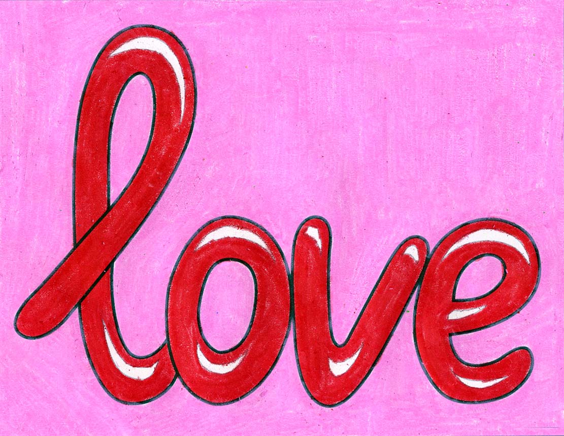 How to Draw Love Letters: Easy Step-by-Step Art Lesson for Kids