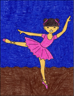 How to Draw a Ballerina · Art Projects for Kids