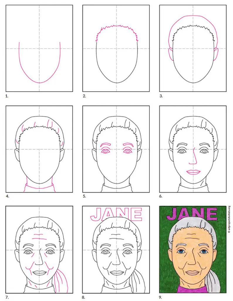 How to Draw Jane Goodall