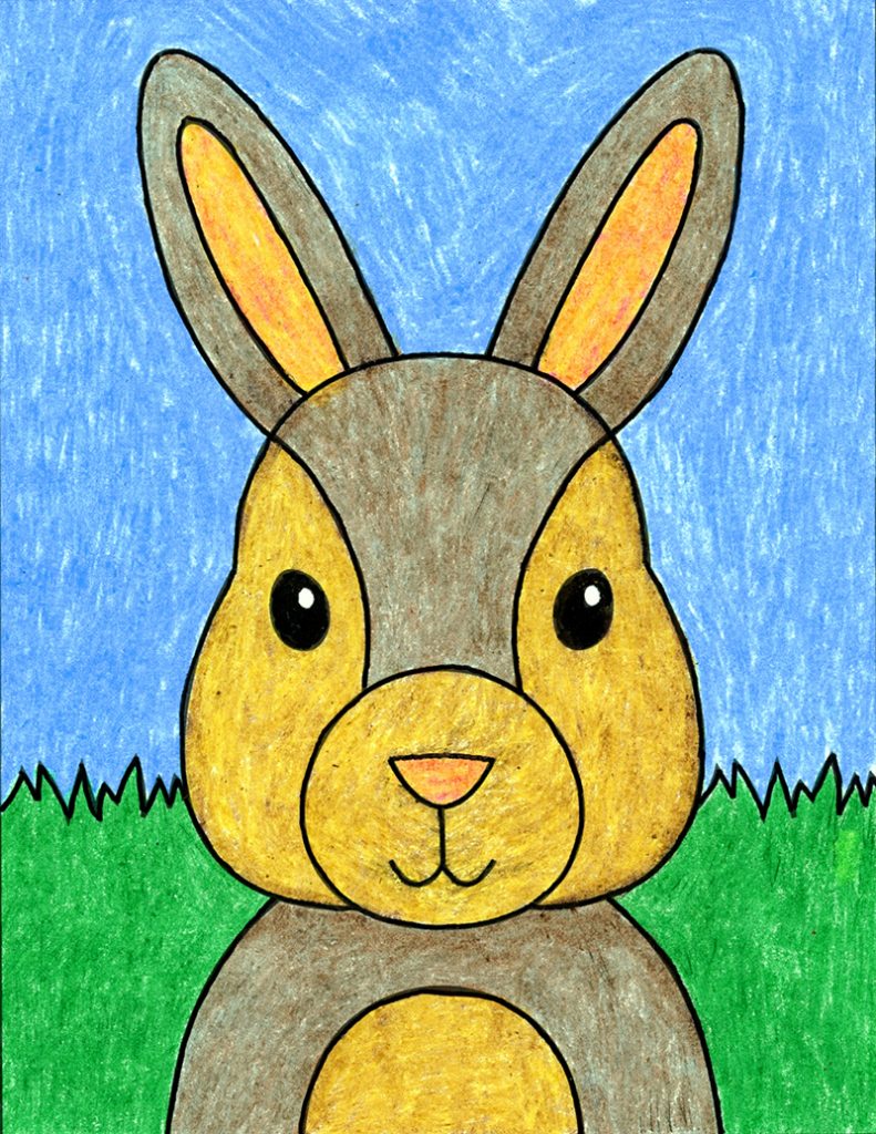 Sketch drawing of a little rabbit on white handdrawn illustration of  adorable sitting bunny  CanStock