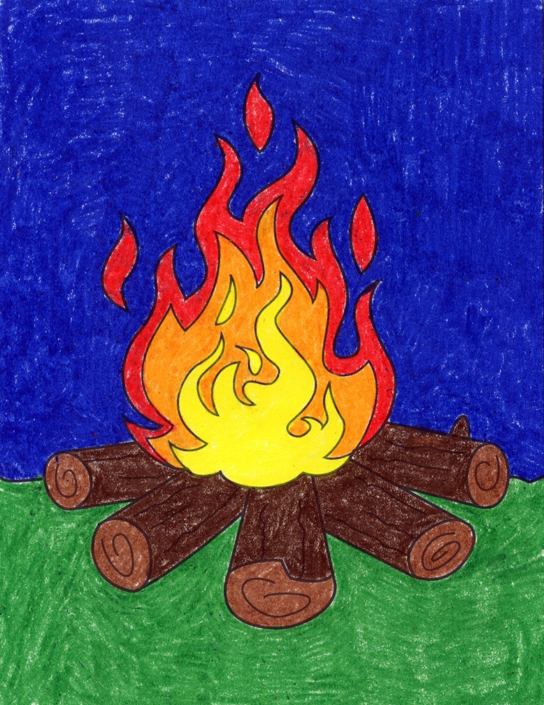 How to Draw Flames — Activity Craft Holidays, Kids, Tips