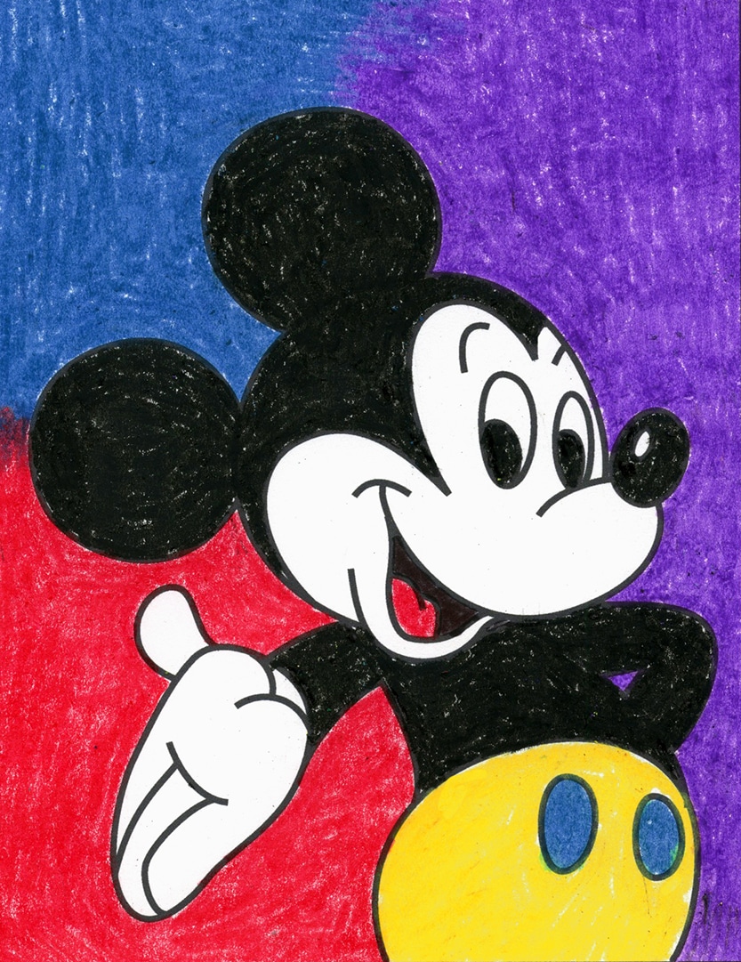 How to Draw Mickey Mouse - Easy Drawing Tutorial For Kids