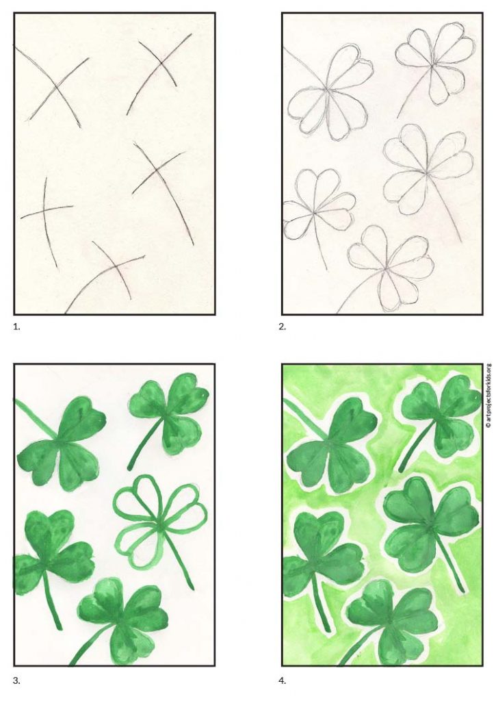 How to Draw a Shamrock