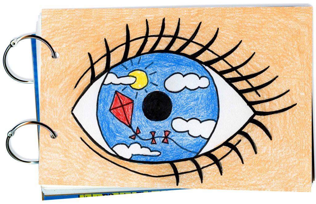 Easy How to Draw an Eye Tutorial and Eye Coloring Page