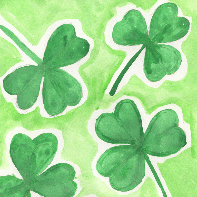 Easy How to Draw a Shamrock Tutorial and Coloring Page